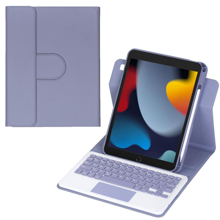 Custodia per tablet in pelle con tastiera Bluetooth girevole a 360 gradi e touchpad integrato., For iPad Pro 11 2025 / 2024, For iPad 2025 / 2022, For iPad Air 11 2025 / iPad Pro 11 2022, For iPad 10.2 2021 / 2019 / iPad Air 3