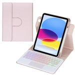 Custodia per tablet in pelle con tastiera Bluetooth retroilluminata e touchpad, rotazione a 360 gradi., For iPad Pro 11 2025 / 2024, For iPad 2025 / 2022, For iPad Air 11 2025 / iPad Pro 11 2022, For iPad 10.2 2021 / 2019 / iPad Air 3