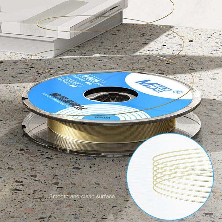 Filo diamantato curvo ad alta durezza MaAnt 100m per taglio schermo, 0.03mm, 0.026mm, 0.035mm