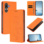 Custodia per telefono in ecopelle con protezione RFID magnetica e stampa a rilievo di simpatici gattini., For Samsung Galaxy M36 5G, For Samsung Galaxy M56 5G