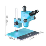 Microscopio stereoscopico trinoculare MaAnt R65 Sky Eye con zoom sincrono 6,5-65X e base in lega di alluminio., MaAnt R65(Blue), MaAnt R65(Green)  MaAnt R65 天眼 6.5-65倍同步变焦三目立体显微镜，配备铝合金底座（绿色）