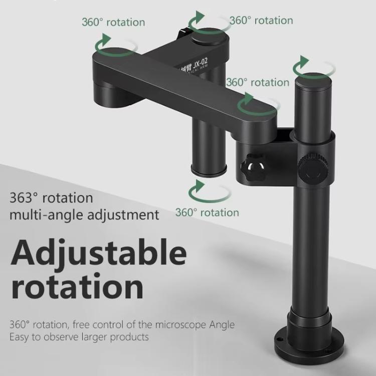 Braccio robotico MaAnt JX-02 con rotazione a 360° per microscopio metallico., MaAnt JX-02