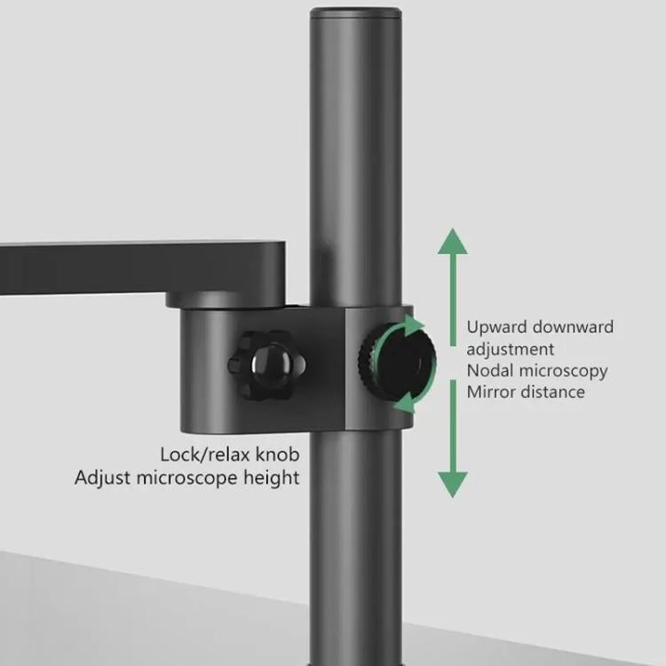 Braccio robotico MaAnt JX-02 con rotazione a 360° per microscopio metallico., MaAnt JX-02