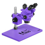 Microscopio trinoculare colorato MaAnt Sky Eye R60 7-60X con base ampia