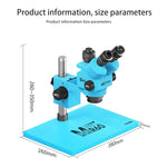 Microscopio trinoculare colorato MaAnt Sky Eye R60 7-60X con base ampia