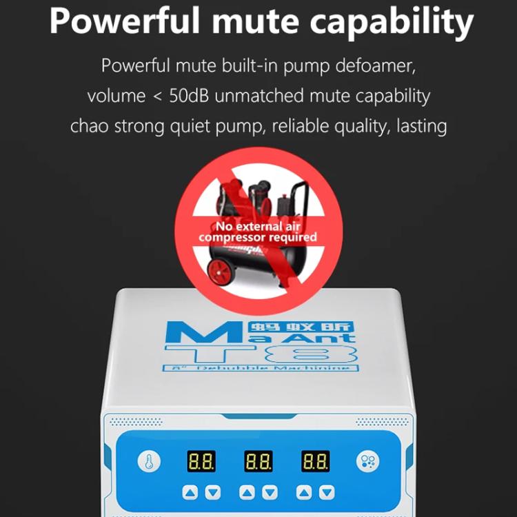 Macchina per laminazione e antischiuma MaAnt T8 da 8 pollici con pompa a vuoto silenziosa integrata., US Plug, EU Plug, UK Plug