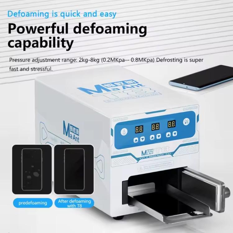Macchina per laminazione e antischiuma MaAnt T8 da 8 pollici con pompa a vuoto silenziosa integrata., US Plug, EU Plug, UK Plug