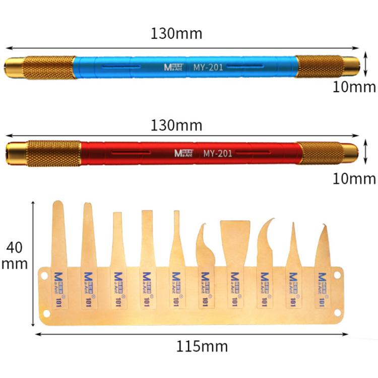 Set di lame per la rimozione della colla ultra sottili in acciaio inossidabile MaAnt MY-101, MaAnt MY-101