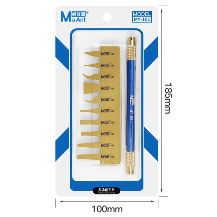 Set di lame per la rimozione della colla ultra sottili in acciaio inossidabile MaAnt MY-101, MaAnt MY-101