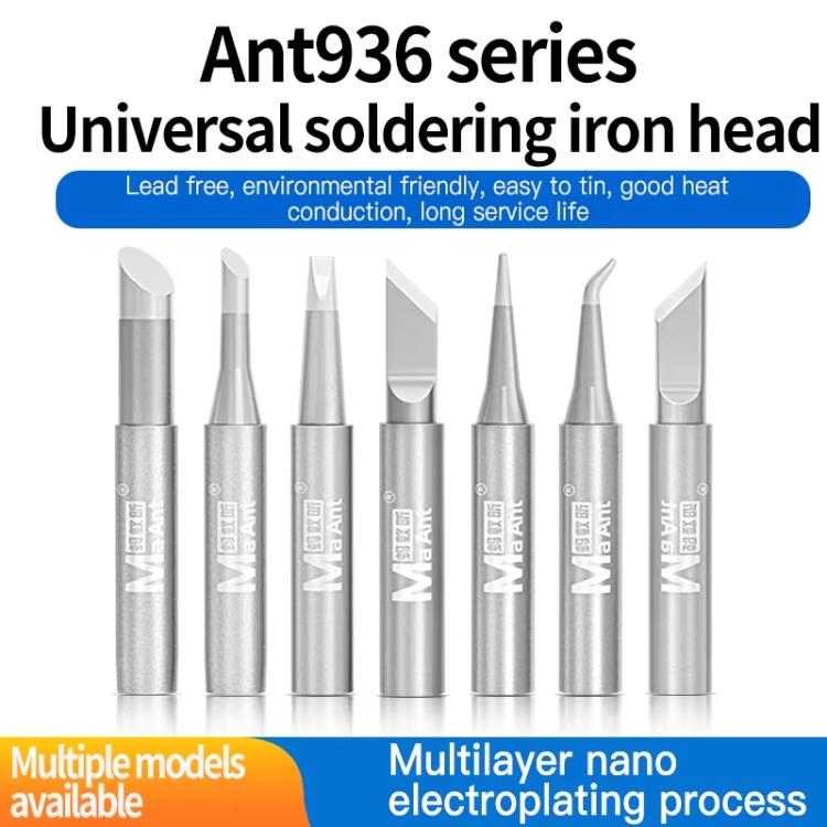 Punte per saldatore universali MaAnt serie ANT936, ecocompatibili e senza piombo., 1.6K, K, SK, 1.6SK, I, B, 1C, 2C, 3C, 4C, 5C, J, 0.8D, 1.2D, 1.6D, 2.4D, 3.2D