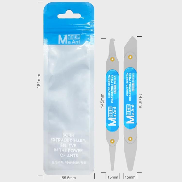 MaAnt M086A / M086B Strumento flessibile per lo smontaggio di schermi curvi in acciaio, MaAnt M086A / M086B