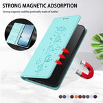 Custodia per telefono in ecopelle con protezione RFID magnetica e stampa a rilievo di simpatici gattini., For Samsung Galaxy A26 5G, For Samsung Galaxy A36 5G