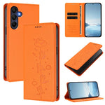 Custodia per telefono in ecopelle con protezione RFID magnetica e stampa a rilievo di simpatici gattini., For Samsung Galaxy A26 5G, For Samsung Galaxy A36 5G