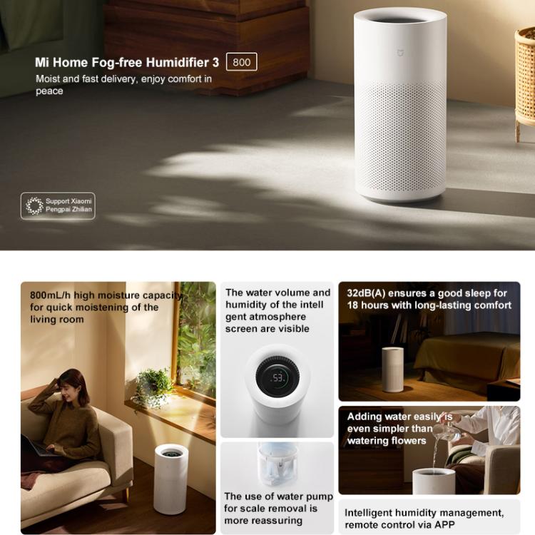 Umidificatore senza nebulizzazione Xiaomi Mijia 6L 3, 6L No-Mist Humidifier 3