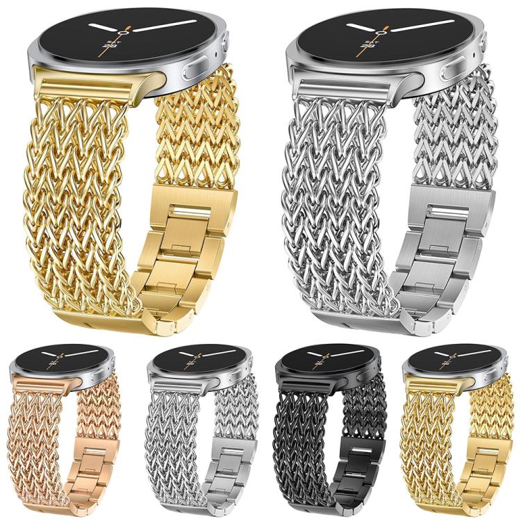 Cinturino per orologio xDfind in acciaio inossidabile intrecciato a spina di pesce, For Samsung Galaxy Watch Ultra / Ultra 2025, For Samsung Galaxy Watch8 / Watch8 Classic