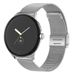 Cinturino per orologio in metallo a maglia fine con fibbia Milan., For Google Pixel Watch 4 / 3 45mm