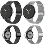 Cinturino per orologio in metallo a maglia fine con fibbia Milan., For Google Pixel Watch 4 / 3 45mm