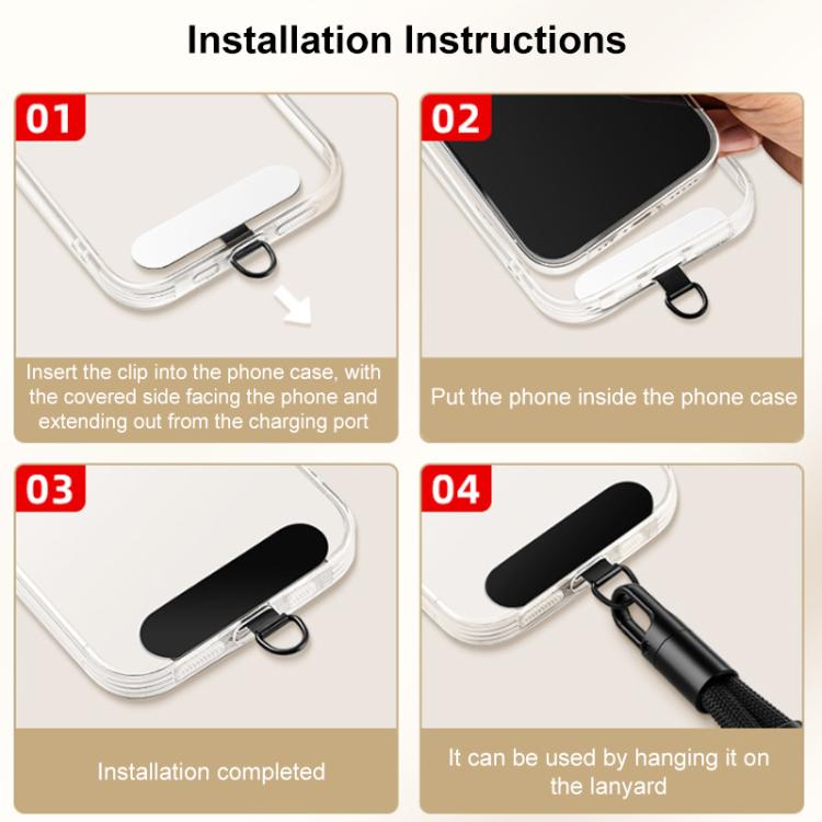 XDcase Tracolla 3 in 1 staccabile / Collo / Polso con cordino anti-smarrimento per telefono con linguetta