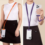XDcase Tracolla 3 in 1 staccabile / Collo / Polso con cordino anti-smarrimento per telefono con linguetta