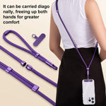 XDcase Tracolla 3 in 1 staccabile / Collo / Polso con cordino anti-smarrimento per telefono con linguetta
