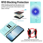 Custodia per telefono in ecopelle con protezione RFID magnetica e stampa a rilievo di simpatici gattini., For Samsung Galaxy S20+