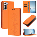 Custodia per telefono in ecopelle con protezione RFID magnetica e stampa a rilievo di simpatici gattini., For Samsung Galaxy S21 FE 5G, For Samsung Galaxy S21 5G