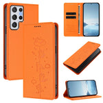 Custodia per telefono in ecopelle con protezione RFID magnetica e stampa a rilievo di simpatici gattini., For Samsung Galaxy S20 FE, For Samsung Galaxy S22 Ultra 5G