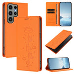 Custodia per telefono in ecopelle con protezione RFID magnetica e stampa a rilievo di simpatici gattini., For Samsung Galaxy S23 FE 5G, For Samsung Galaxy S23 Ultra 5G