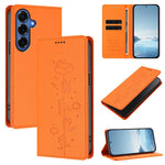 Custodia per telefono in ecopelle con protezione RFID magnetica e stampa a rilievo di simpatici gattini., For Galaxy S26 FE 5G, For Samsung Galaxy S26+ 5G