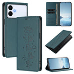 Custodia per telefono in ecopelle con protezione RFID magnetica e stampa a rilievo di simpatici gattini., For Samsung Galaxy S26 Edge 5G, For Samsung Galaxy S26 Ultra 5G