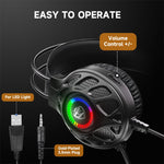 SoulBytes S200 3.5mm USB Wired LED Gaming Headset with Mic, S200