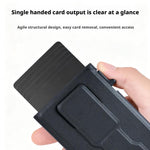 Supporto magnetico automatico a scomparsa per cellulare con slot per schede RFID