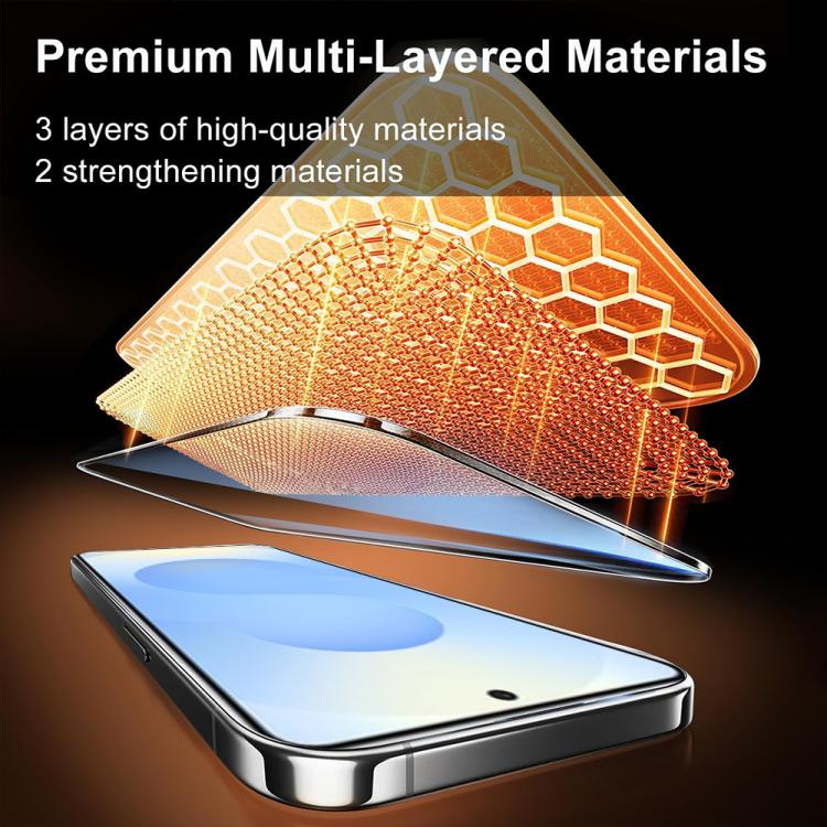 XDcase Confezione da 2 pellicole in vetro temperato HD serigrafate, con supporto per sblocco tramite impronta digitale., For Samsung Galaxy S26+ 5G, For Samsung Galaxy S26 Ultra 5G, For Samsung Galaxy S26 5G, For Samsung Galaxy S25 5G                  ...