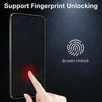 XDcase Confezione da 5 pellicole in vetro temperato HD serigrafate, con supporto per sblocco tramite impronta digitale., For Samsung Galaxy S26+ 5G, For Samsung Galaxy S26 Ultra 5G, For Samsung Galaxy S26 5G, For Samsung Galaxy S25 5G                  ...