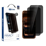 XDcase - Confezione da 2 pellicole protettive in vetro temperato anti-spionaggio con stampa serigrafica, For iPhone 17e/16e/13 Pro/14, For iPhone 17 Pro Max, For iPhone 17 Pro, For iPhone 17, For iPhone Air, For iPhone 16 Pro Max, For iPhone 16 Pro    ...