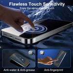 XDcase Confezione da 2 pellicole protettive in vetro temperato anti-spionaggio con stampa serigrafica, supporto per sblocco tramite impronta digitale, For Samsung Galaxy S26+ 5G, For Samsung Galaxy S26 Ultra 5G, For Samsung Galaxy S26 5G               ...