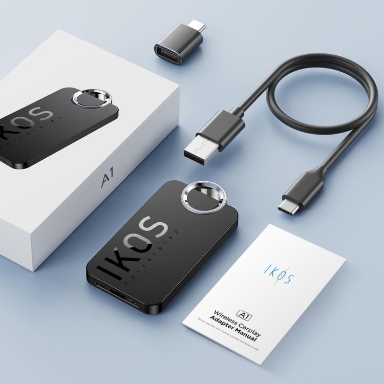 Adattatore Bluetooth wireless IKOS A1 per CarPlay, For iOS