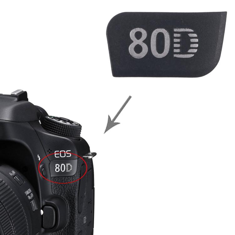 OEM Name Plate, For Canon EOS 80D