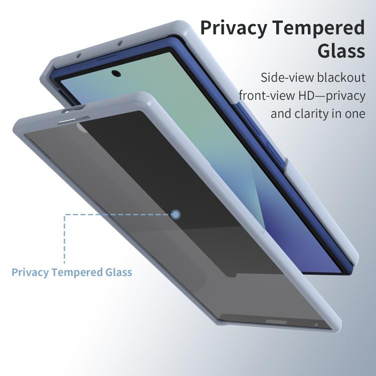 Custodia protettiva integrale per telefono VIETAO Cool Pro Series con vetro temperato per la privacy., For Samsung Galaxy Z Fold7 5G, For Samsung Galaxy Z Fold6 5G