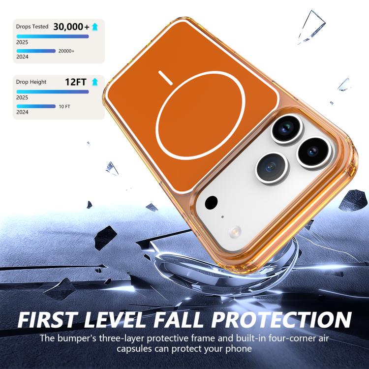 Custodia magnetica ibrida in PC e TPU Color Shield per telefono., For iPhone 17 Pro Max, For iPhone 17 Pro
