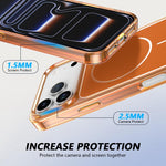 Custodia magnetica ibrida in PC e TPU Color Shield per telefono., For iPhone 17 Pro Max, For iPhone 17 Pro