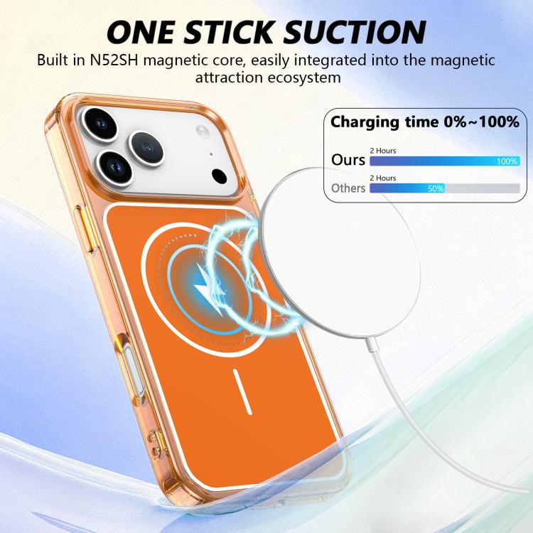 Custodia magnetica ibrida in PC e TPU Color Shield per telefono., For iPhone 17 Pro Max, For iPhone 17 Pro