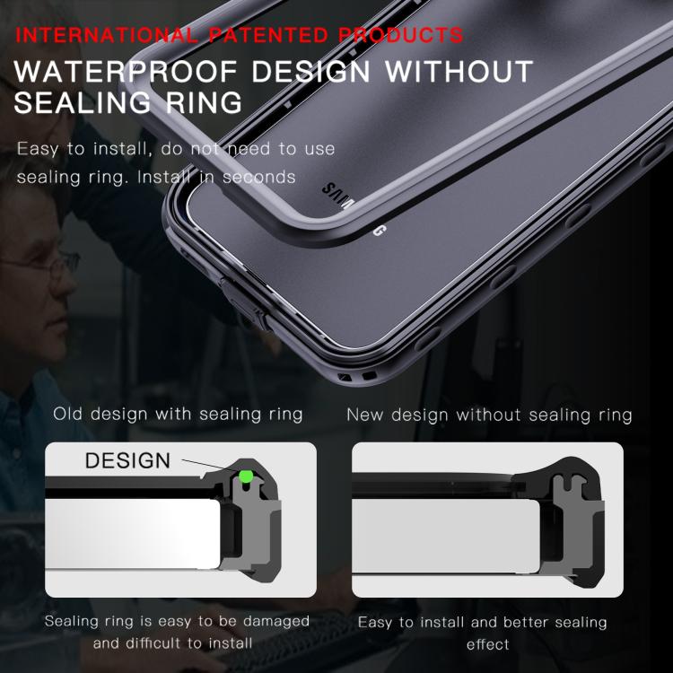 Custodia per telefono RedPeper con pois trasparenti, antiurto e impermeabile in PC + TPU., For Samsung Galaxy A36 / A37, For Galaxy A27 5G