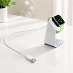 xDfind Supporto di ricarica in lega di alluminio e set di caricabatterie USB per Apple Watch e smartwatch, Aluminum Alloy+USB