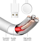 xDfind Supporto di ricarica in lega di alluminio e set di caricabatterie USB per Apple Watch e smartwatch, Aluminum Alloy+USB