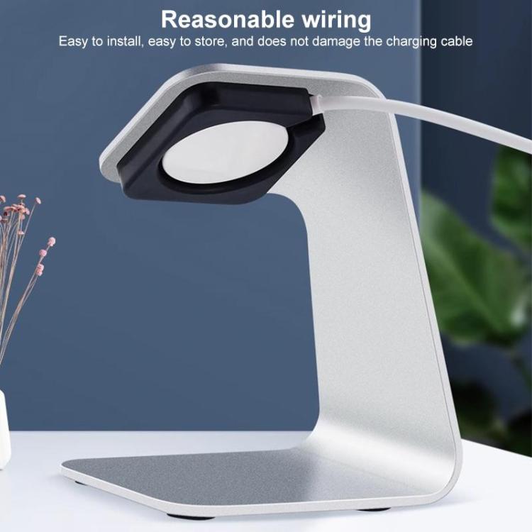 xDfind Supporto di ricarica in lega di alluminio e set di caricabatterie USB per Apple Watch e smartwatch, Aluminum Alloy+USB