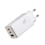 Caricabatterie JOYROOM JR-TG10 da 65 W con doppia porta USB Type-C e USB, completo di cavo da Type-C a Type-C., EU Plug, UK Plug