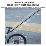 Morsetto a doppia pinza universale per manubrio di bicicletta per action camera., With Adapter & Screw, Single Clamp, With Extension Rod & Adapter & Screw, With Extension Rod