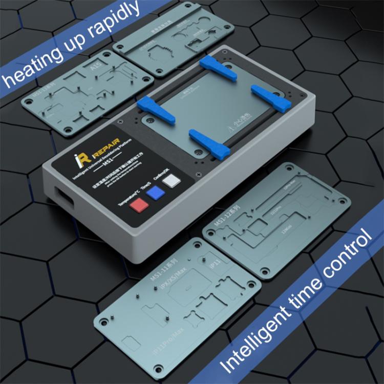 Piattaforma di dissaldatura intelligente Mijing MS1 per iPhone X-16 Pro Max, US Plug, EU Plug