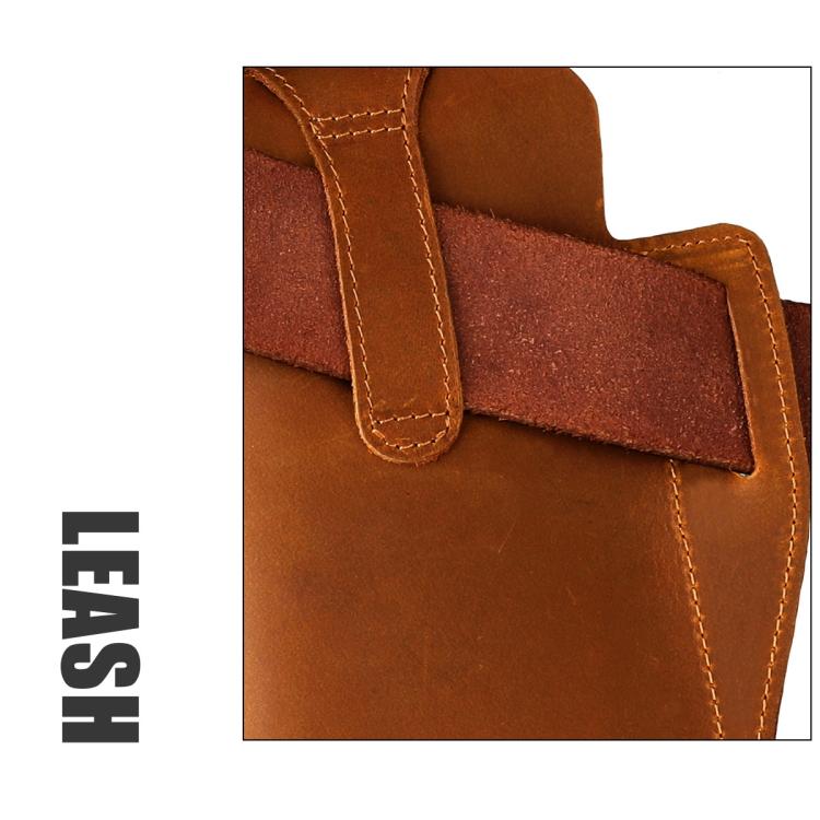 Marsupio da uomo vintage in vera pelle, ideale per sport all'aria aperta e per portare il cellulare.